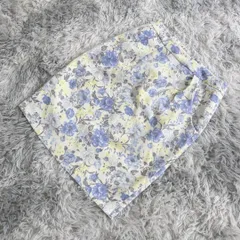 【日本製】Mew's REFINED CLOTHES  ミューズリファインドクローズ  ひざ丈スカート【36(S)】華やか  大人カワイイ  花柄  レディースのサムネイル