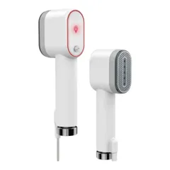 アイロン スチームアイロン 衣類スチーマー 斬新で独創的デザイン ハンガーにかけたまま アイロン プレス スチーム両用 シワ伸び 立ち上がり25秒 連続スチーム 水漏れ防止 コンパクト 超軽量 PSE認証済み 家庭 出張 旅行用 携帯アイロン