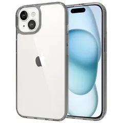 iPhone 15 ケース TPU+PC スマホケース iPhone ケース 15 黄ばみにくい 耐黄変 耐衝撃 米軍MIL規格 アイフォン 15 クリアバック PinLiSheng (ブラック, iPhone 15) 0