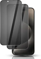 【在庫処分】JACRON 360度 覗き見防止フィルム iPhone15ProMaxガラスフィルム 覗き見防止 360 アイフォン15プロマックス フィルム【プライバシー/のぞき見防止/上下左右 見えない】硬度9H 耐衝撃 飛散防止 iPhone 15