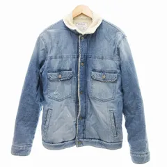 ベイフロー BAYFLOW デニムジャケット ジージャン ボア ブルゾン 胸ポケット 4 インディゴブルー /JS ■GY09