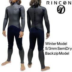【6サイズ】 2024-25年モデル メンズ Rincon リンコン ウェットスーツ 5/3mm セミドライ フルスーツ バックジップ tmp-semi-bz