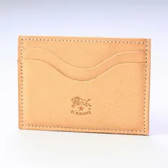 新品 イルビゾンテ カードケース メンズ レディース バケッタレザー NATURAL ナチュラル ヌメ C1167 P 120【ネコポス】のサムネイル