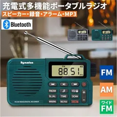 ポケット ラジオ ポータブル ワイドFM FM AM 対応 録音 収音 音楽プレイヤー スピーカー ブルートゥース bluetooth 充電式 時計 目覚まし時計 ミニラジオ 小型ラジオ 携帯ラジオ 通勤ラジオ LCD 液晶 画面 ディスプレー 高感度 ロック