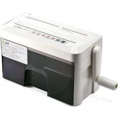 ハンドシュレッダー 対応 1個 カード DVD CD A4/2枚 マイクロクロスカット 400-PSD010 手動 家庭用 シュレッダー サンワダイレクトのサムネイル