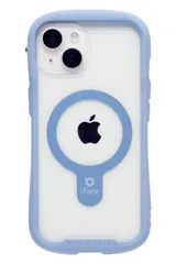 iFace MagSafe 対応 Reflection iPhone 15/14/13 ケース MagSynq クリア 強化ガラス (ペールブルー)【アイフェイス スマホケース マグセーフ 耐衝撃 透明 iphone15 iphone14 i [ペールブルー]