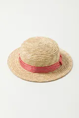 【nino】カンカン帽 帽子 ハット　新品子供用ファッション小物 キッズ 女の子