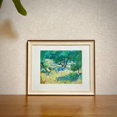 新品☆額縁付アートポスター☆フィンセント・ファン・ゴッホ☆Vincent van Gogh☆Olive Orchard, 1889☆80