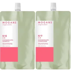 MOGANS (モーガンズ) 衣薫 (ころもかおる) アミノ酸 アロマシャンプー & コンディショナー 詰め替え セット 各250mL (100%精油ブレンド/オーガニック/ノンシリコン) 0
