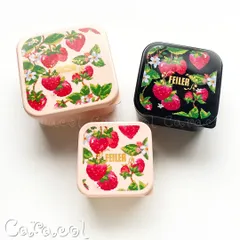 FEILER フェイラー ストロベリーフィールド イチゴ柄 コンテナ３個セット InRed インレッド 12月号 特別号増刊 ／ 雑誌付録