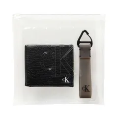 カルバンクライン Calvin Klein(CK) 二つ折り財布 キーホルダー セット K50K507241 BDS メンズ 財布 キーリング ブラック｜3/5最強開運日 財布新調に◎