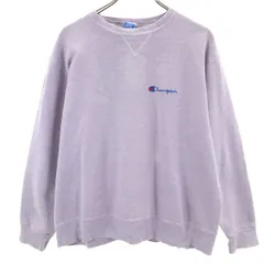 Champion チャンピオン 90s USA製 青タグ 長袖 スウェット L パープルグレー メンズ 古着
