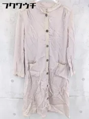 ◇ ◎ DES PRES デプレ 長袖 膝丈 シャツ ワンピース サイズ1 ベージュ系 レディース 【中古】 【1102220032447】