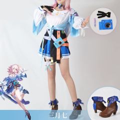 【翌営業日発送】　スターレイル　三月なのか風　可愛い　女の子　女性　コスプレ　ハロウィン　コミケ　イベント　青　衣装
