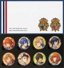 【中古】バッジ・ピンズ(キャラクター) [単品] ST☆RISH＆七海春歌 オリジナルバインダー入り缶バッジ8個セット 「PS Vitaソフト うたの☆プリンスさまっ♪Repeat LOVE Premium Princess BOX」 同梱特典
