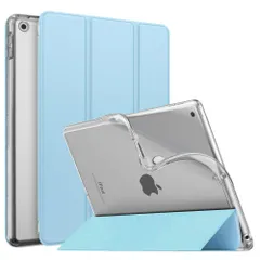 【新着商品】スマートケース 便利 耐久性 ソフト 底面TPU製 SkyBlue 高級PUレザー オートスリープ機能 スタンド仕様 薄型 軽量 半透明 カバー 2021/2020/2019モデル 10.2インチ iPad iPad iPad Apple 第9世代のサムネイル