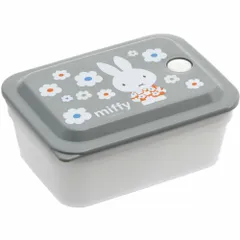 ☆ ミッフィーモノトーン ☆ キャラクター パッキン 一体型 ふわっと 保存容器 保存容器 プラスチック スケーター PAS5AG キャニスター 弁当箱 450ml パッキン一体型弁当箱 ランチボックス ふわっと キャラクター グッズ お弁当箱 四角