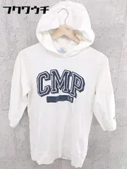 ◇ Champion チャンピオン キッズ 子供服 七分袖 プルオーバー パーカー サイズ150 ホワイト ネイビー レディース  【1002800344680】