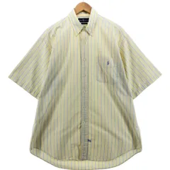 古着 ラルフローレン Ralph Lauren 半袖 ボタンダウン ストライプシャツ メンズL相当 ヴィンテージ/eaa536443