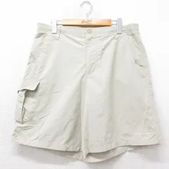 W35/古着 コロンビア ショート ナイロン パンツ ショーツ メンズ PFG ベージュ カーキ 25jul18 中古 ボトムス 短パン ショーパン