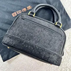 印傳屋　 ハンドバッグ 17ハンドバッグ［黒地×黒漆×蓮華立型］：印傳屋公式オンライン
