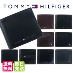 トミーヒルフィガー 財布 二つ折り ランガー オックスフォード ケンブリッジ ハイランド ウェルズ ストックトン レザー 本革 ブラック ブラウン 小銭入れ付き