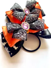 ☆ハロウィンヘアゴム☆オレンジ