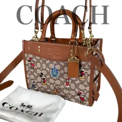 coach×ディズニー レザーショルダーバッグ 50周年記念 - メルカリ