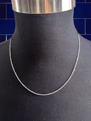 ステンレスネックレス メンズネックレス 50cm レディースネックレス メンズアクセサリー レディースアクセサリー 人気 チェーンネックレス チェーンアクセサリー 小豆チェーン サージカルステンレス 留め具 カニカン 流行 トレンド ストリートファッション
