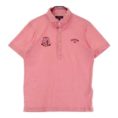 サイズ：L CALLAWAY キャロウェイ  半袖ポロシャツ ドット柄 ピンク系 [240101408377]# ゴルフウェア メンズ ストスト