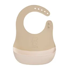 ☆ モカ ☆ EDISON mama ごはんを楽しむエプロン スタイ お食事エプロン ベビースタイ 赤ちゃんスタイ よだれかけ 離乳食エプロン お食事スタイ 食事用エプロン 前掛 前掛け ビブ 赤ちゃん やわらかい 柔らかい 防水 食洗器OK 食洗機OK