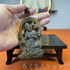 TQB#3105 【3.1】 人間国宝 中国骨董 仏教美術 仏像【老沈香「四