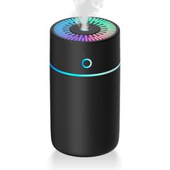 KOLATY 加湿器 小型 卓上 超音波加湿器 【2024新型 7色LEDライト】 卓上加湿器 除菌 大容量250ML 車用加湿器 水漏れ防止 2段階ミスト 節電対策 USB-C 長時間連続加湿 静音 ミニ加湿器 持ち運び便利 軽量 ポータブル加湿器 自動 1