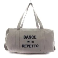 レペット Repetto ダッフルバッグ Duffle bag ボストンバッグ トートバッグ キャンバス コットン グレー 紺 ネイビー /NW9のサムネイル