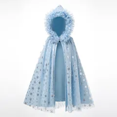 新品 [HOOMINIDAY] プリンセス ドレス マント 子供 衣装 豪華 雪の立体レース ハロウィン コスプレ エルサ ドレス マント コスチューム イベント マント プリンセス ドレス エルサ風 コスチューム キッズ ハロウィン 仮装 子供 雪の結晶 飾