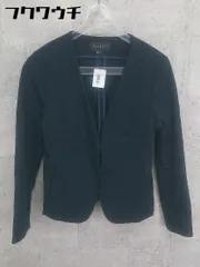 ◇ TALBOTS タルボット 長袖 ノーカラー ジャケット サイズ2 ネイビー レディース 【中古】 【1002802283093】のサムネイル