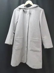 ◇ MAJESTIC LEGON シンプル アウター フード カジュアル ガーリー 長袖 コート サイズM ブルー レディース E 【1307210025779】