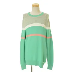 【DIESEL】切替ボーダー プルオーバー長袖ニットセーター