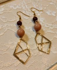 ・アンティークカラーピアス・