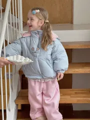 コート 子供服 キッズ  女の子 ダウンコート 子供服 こども クマ耳 ジャケット 長袖 ダウンジャケット アウター 暖かい フード付き 防寒 上着 秋冬 子供服 厚手 冬服 上着 服 誕生日 出産祝い haoxin11 ☆DZ10のサムネイル