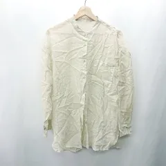 ◇ ⊂ one after another NICE CLAUP 長袖 シャツ サイズF カーキ系 レディース E  【1409100045192】