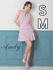 ピンク【ANDY/アンディ】ミックスツイード/ ノースリーブ/ バックカットアウト/ ストレッチ/ プリーツ/ フレア/ Aライン/ ミニドレス/ キャバドレス[OF05] [OK2779-P-2308]