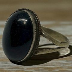 リング 指輪 オニキス 黒 約20号 無骨 大 デザイン インディアンジュエリー インディアン アクセサリー ビンテージ 50s ~ 60s 70s 80s 90S ナバホ族 天然石 メンズ レディス 一点物 アンティーク 2502 4980 p10