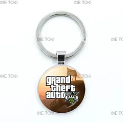 ガラスのドームの形をしたキーホルダー 手作りのペンダント 誕生日プレゼント用のジュエリー ps4 gta 5 高品質の自動5  20のスタイル