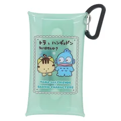 【メール便】タマ＆フレンズxサンリオキャラクターズ ミニポーチ クリアマルチケースS GR サンリオ マリモクラフト 小物入れ キャラクター グッズ 