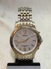 ジャンク品 SEIKO セイコー ドルチェ チタン ソーラー 7B22-0AR0 シルバー