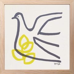 山口一郎 「Blue bird（青い鳥）」シルクスクリーン ポストカード