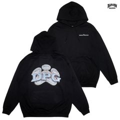 DEATH ROW RECORDS × THA DOGG POUND DPG HOODIE【BLACK】 (L・XL・2XL)(デスロウ 通販 メンズ 大きいサイズ パーカー スウェット フード フーディー プルオーバー DPG  SNOOP DOGG )