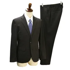 UNITED ARROWS GREEN LABEL RELAXING 2つボタン シングルスーツ A6 M ダークブラウン アジャスター 春夏 3222-186-2976  5NE021 【送料無料】【中古】【メンズビジネス】202505