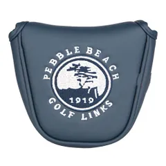 ゴルフヘッドカバー・ パターカバー(マレット型) オデッセイ 2ボール 対応 半円型 刺繍 樹